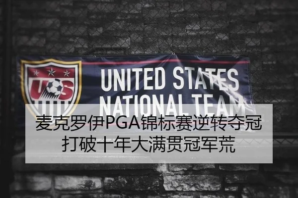 麦克罗伊PGA锦标赛逆转夺冠 打破十年大满贯冠军荒